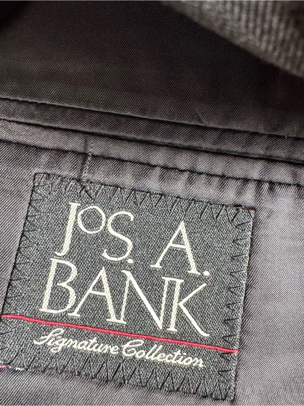 Jos A Bank 100% Wool Blazer Sport Coat Gray Tailored Jacket 43R